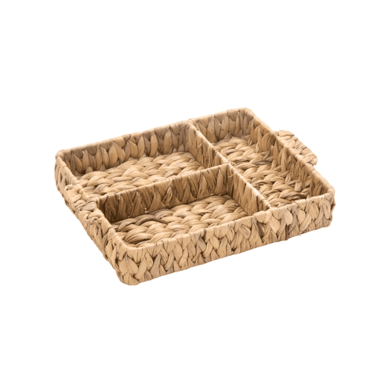 Cesto com Divisórias 32x26x6cm Seagrass Paramount