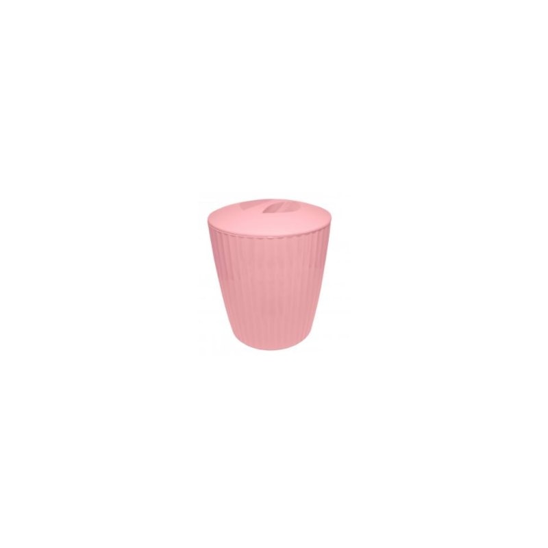 Cesto de Lixo Groove Rosa Martiplast