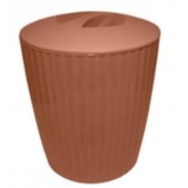 Cesto de Lixo Groove Terracota  Martiplast Cesto de Lixo Groove Terracota  Martiplast