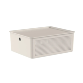 Cesto Flow com Tampa 12L Bege Ou