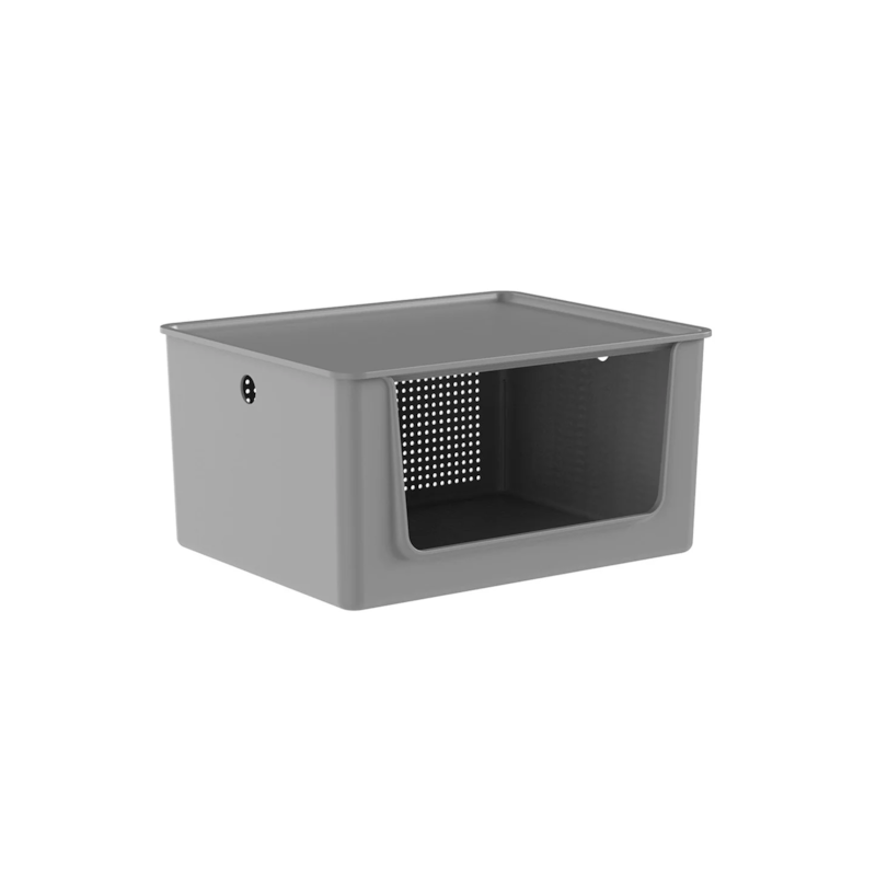 Cesto Flow com Tampa Chumbo Fechado Ou 