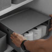 Cesto Flow com Tampa Chumbo Fechado Ou