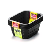 Cestos Pequenos 1,4 L Preto Log Leve 4 Pague 3 Ordene Cestos Pequenos 1,4 L Preto Log Leve 4 Pague 3 Ordene
