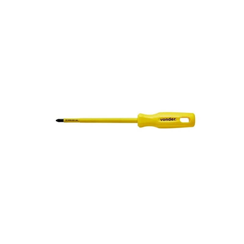 Chave Phillips 1/4" x 6" Cromo Vanádio Isolado 1000v - Vonder