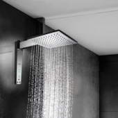 Chuveiro Acqua Century Digital Preto e Cromado 6800W Lorenzetti