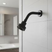 Chuveiro Articulado Redondo Black 68mm Qualiz