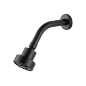 Chuveiro Articulado Redondo Black 68mm Qualiz