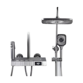 Chuveiro Ducha 4 Saídas Termostato Digital Misturador Cromada Stillus Home Chuveiro Ducha 4 Saídas Termostato Digital Misturador Cromada Stillus Home