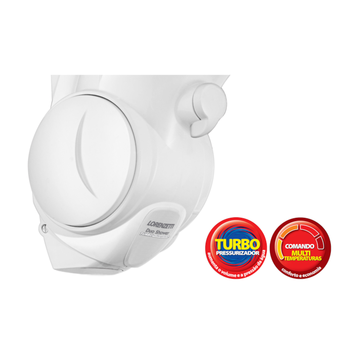 Chuveiro e Ducha Duo Shower Turbo Multitemperaturas 220v 7500w Lorenzetti