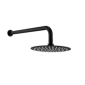 Chuveiro Redondo Black em Aço Inox e ABS FMLT1760B Casa OK