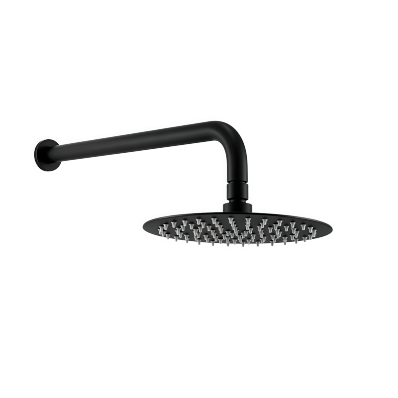 Chuveiro Redondo Black em Aço Inox e ABS FMLT1760B Casa OK