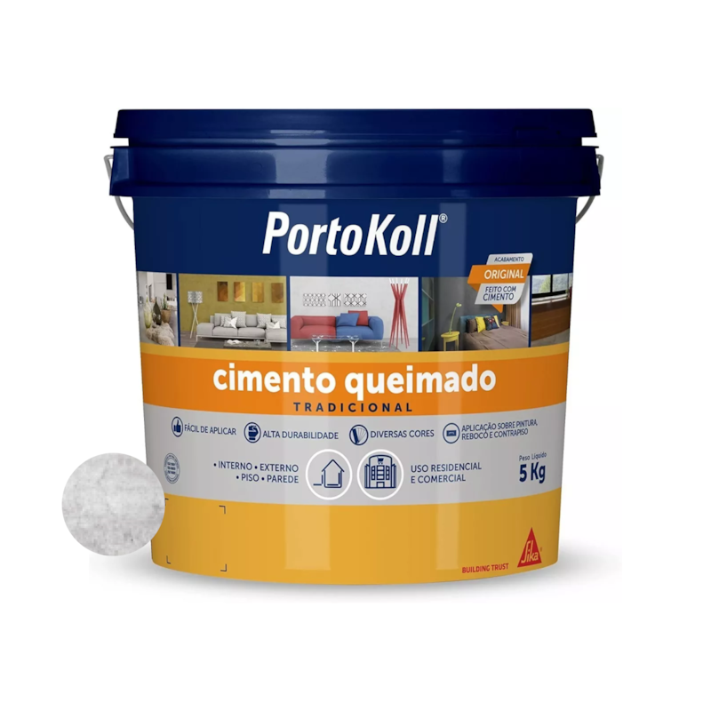 Cimento Queimado Geada 5kg Portokoll