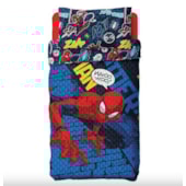 Colcha Bouti com Porta Travesseiro Solteiro Spider-Man