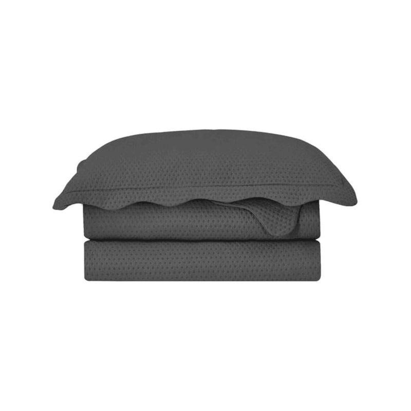 Colcha Bullet Casal 220x240cm Chumbo Camesa