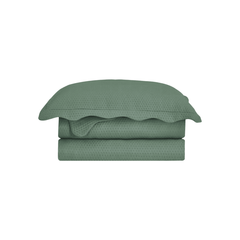 Colcha Bullet Casal 220x240cm Verde Camesa
