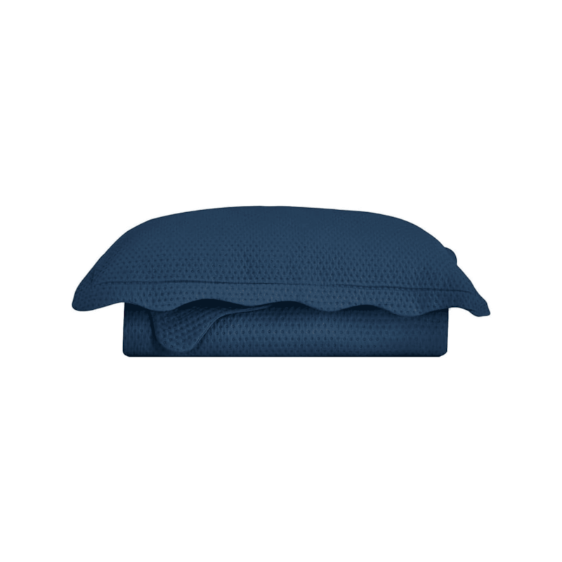 Colcha Bullet Solteiro 160x230cm Marinho Camesa