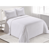 Colcha Loft King 3 Peças Branco Camesa