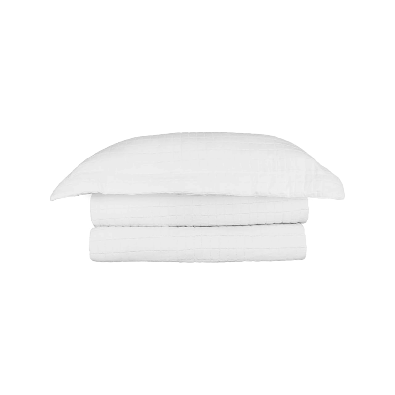 Colcha Loft King 3 Peças Branco Camesa