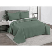 Colcha Queen Bullet 2,40x2,60m Verde Camesa