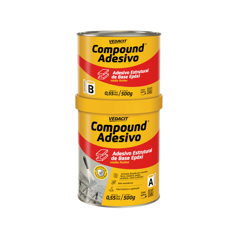 Compound Adesivo Estutural 1Kg em Lata Vedacit