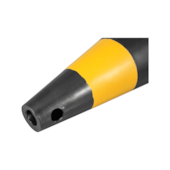 Cone de Sinalização 75cm Preto e Amarelo Vonder