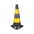 Cone de Sinalização 75cm Preto e Amarelo Vonder