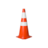 Cone de Sinalização Laranja com Branco Carbografite