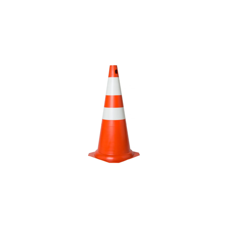 Cone de Sinalização Laranja com Branco Carbografite