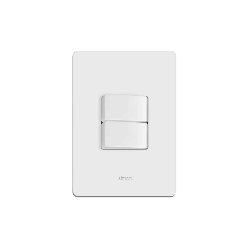 Conjunto 2 Interruptor Simples 10A com Placa Branca Simon