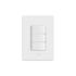 Conjunto 3 Interruptor Simples 10A com Placa Branca Simon