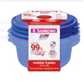 Conjunto 3 Potes Plásticos Ultraprotect 530ml Sanremo Conjunto 3 Potes Plásticos Ultraprotect 530ml Sanremo