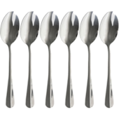 Conjunto 6 Colheres para Mesa de Inox 18cm Lyor  Conjunto 6 Colheres para Mesa de Inox 18cm Lyor