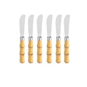 Conjunto 6 Espátulas de Bambu Natural Lyor