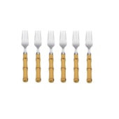 Conjunto 6 Garfos Mesa Bambu Natural