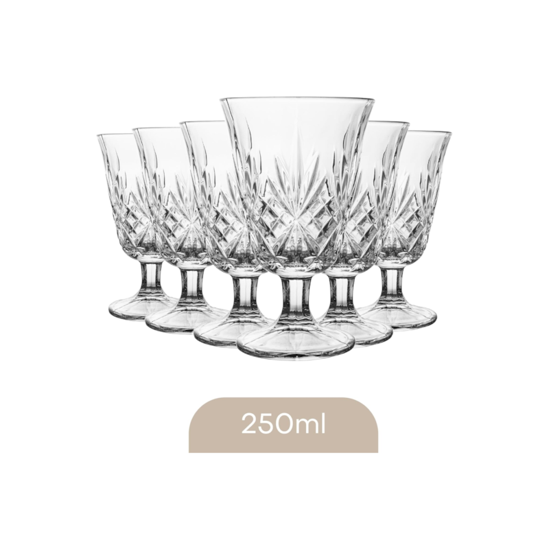 Conjunto 6 Taças de Vidro Dublin 250ml Lyor