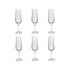 Conjunto 6 Taças para Champagne Strix Cristal Ecológico 200ml Lyor