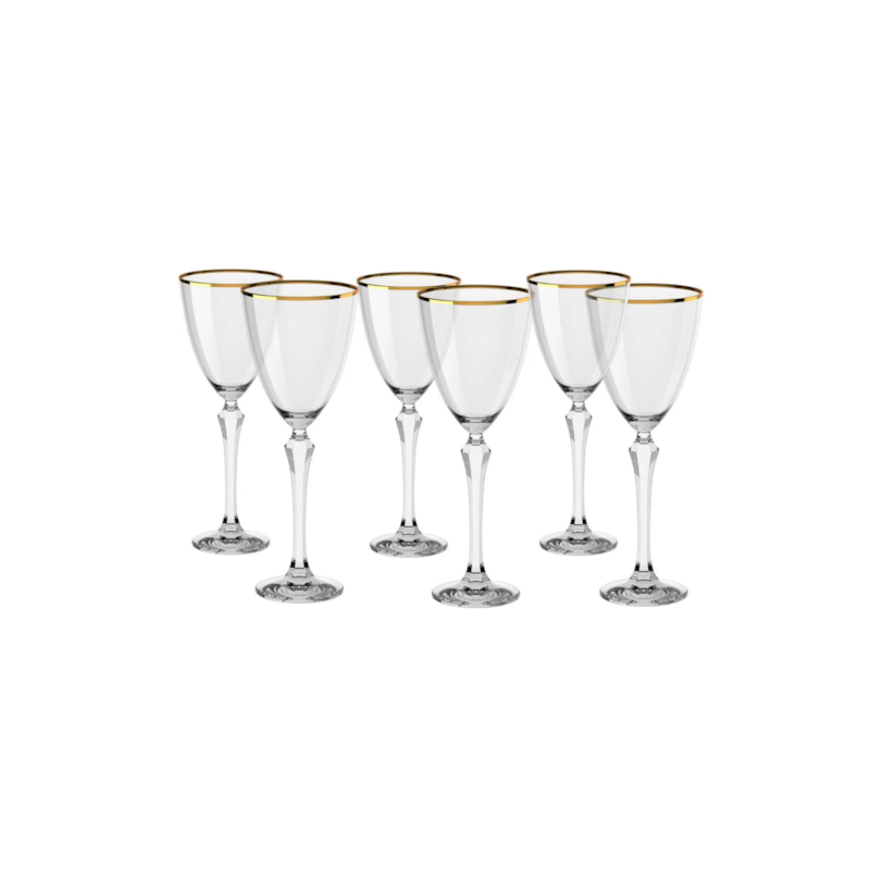 Conjunto 6 Taças para Vinho Branco 250ml Elegance 