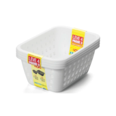 Conjunto Cesto Log Branco 3L 52241 Ordene