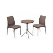 Conjunto Chelsea Pátio 2 Cadeiras e Mesa Bistrô Keter