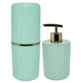  Conjunto de Banheiro Groove Verde Ou