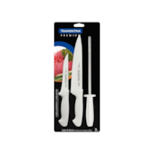 Conjunto de Faca Inox 3 Peças Premiun Tramontina Conjunto de Faca Inox 3 Peças Premiun Tramontina