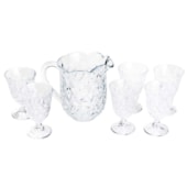 Conjunto de Jarra 1,5L e Taças 240ml 7 Peças Lile Cristal Lyor Conjunto de Jarra 1,5L e Taças 240ml 7 Peças Lile Cristal Lyor