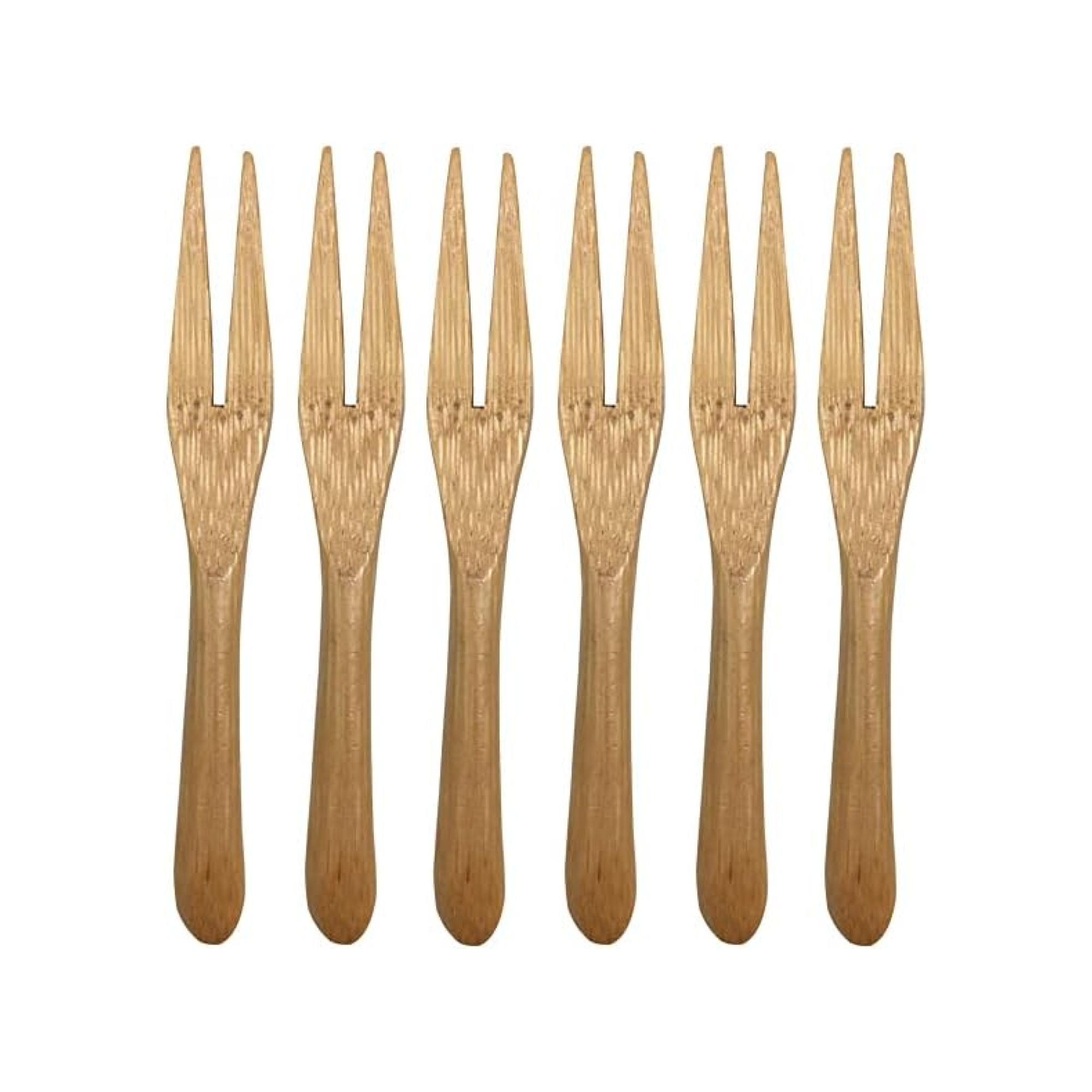 Conjunto de Mini Garfos de Bambu 6 Unidades Oikos - Apotiguar