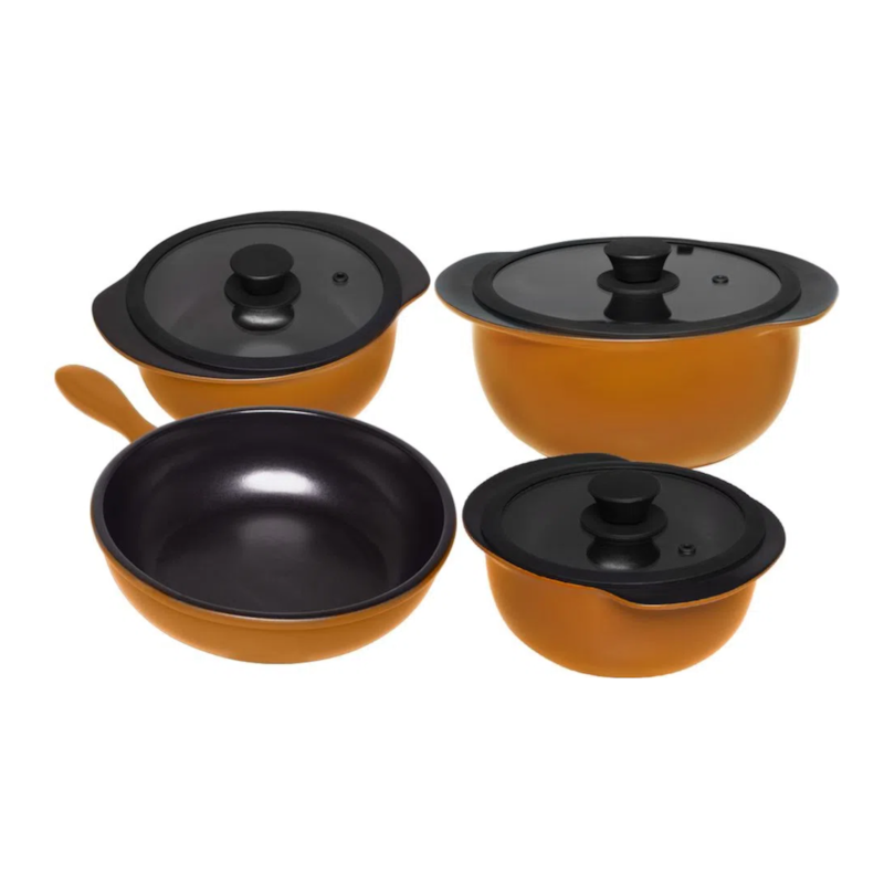 Conjunto de Panela Cerâmica Canelle 4 Peças Oxford