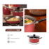 Conjunto de Panelas 5 Peças Garlic Vermelha Brinox