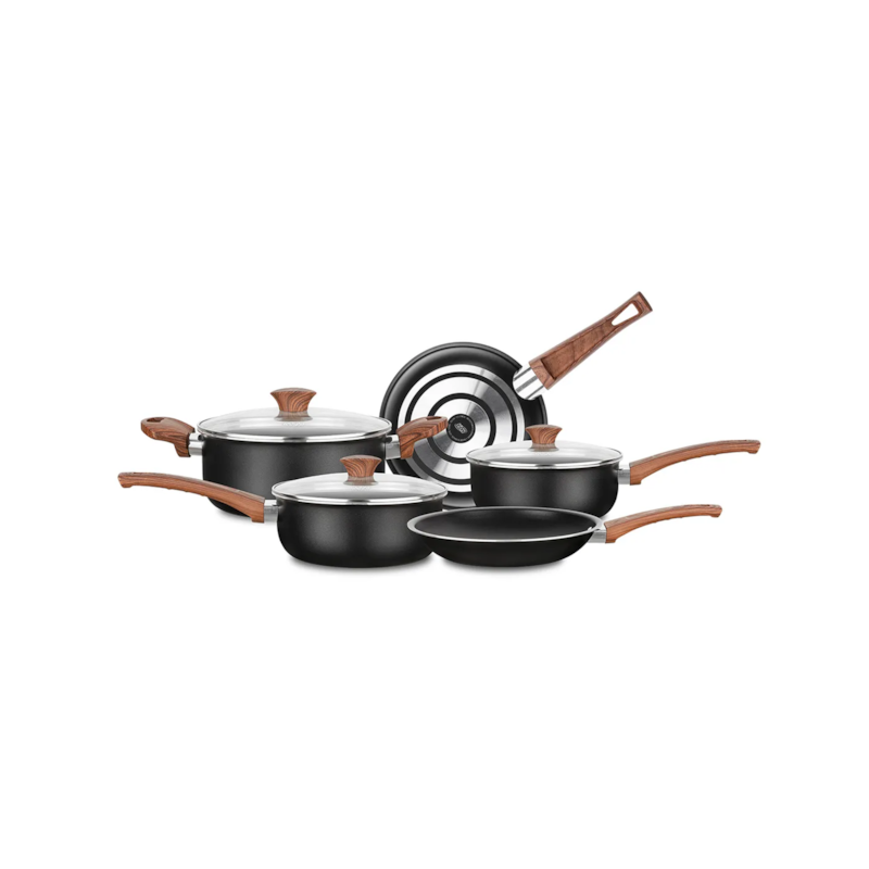 Conjunto de Panelas Cerâmica Black TVT 5 Peças MTA 