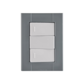 Conjunto de Sobrepor 2 Interruptores Simples 10A Liz Plastibox Tramontina