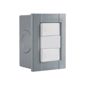 Conjunto de Sobrepor 2 Interruptores Simples 10A Liz Plastibox Tramontina
