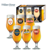 Conjunto de Taças Beer Happy Hour Vidro 380ml 6 Peças Ruvolo