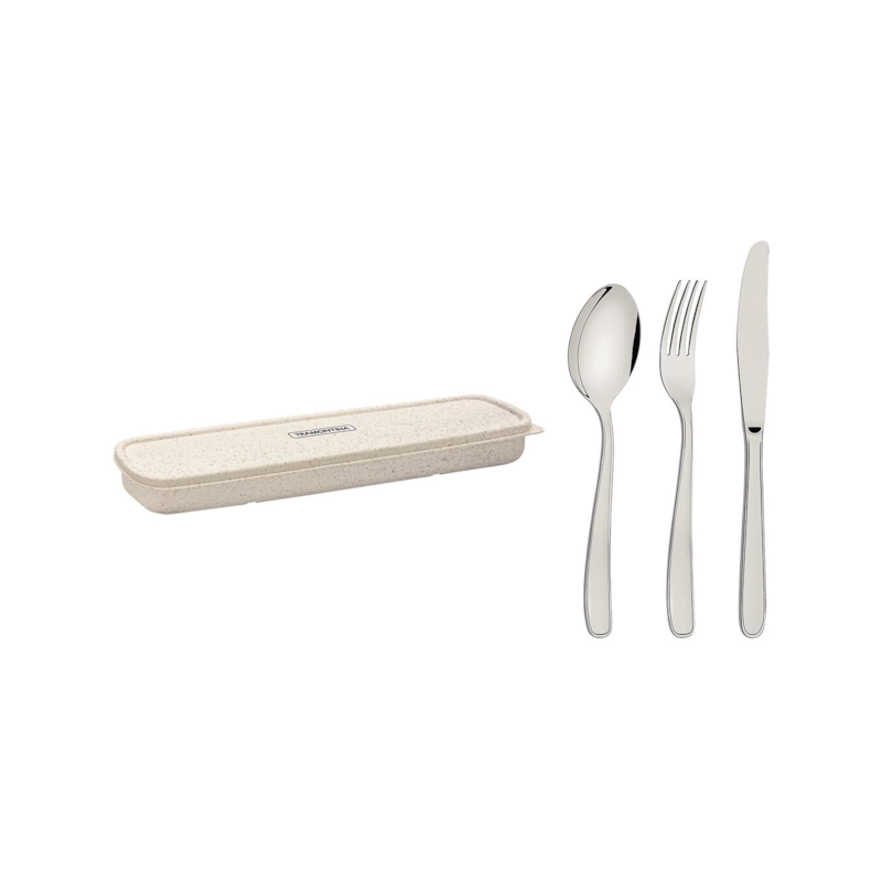 Conjunto de Talher Inox com Estojo Tramontina